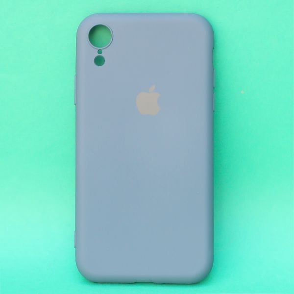 Blue Original Camera Silicone case for Apple iphone XR - The Hatke