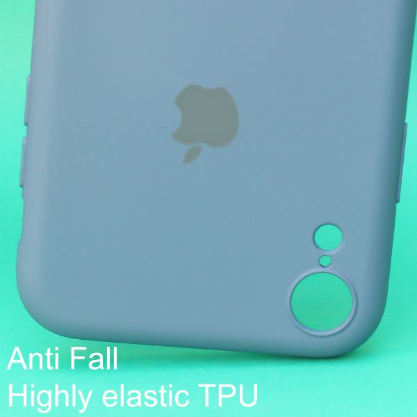 Blue Original Camera Silicone case for Apple iphone XR - The Hatke