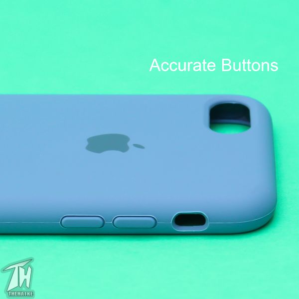 Blue Original Silicone case for Apple iphone 7 - The Hatke