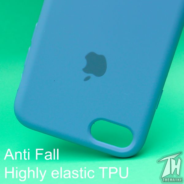 Blue Original Silicone case for Apple iphone 7 - The Hatke
