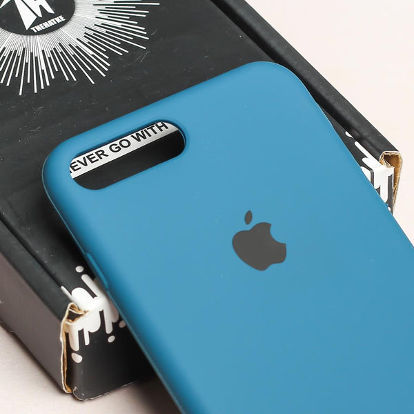 Blue Original Silicone case for Apple iphone 7 Plus - The Hatke