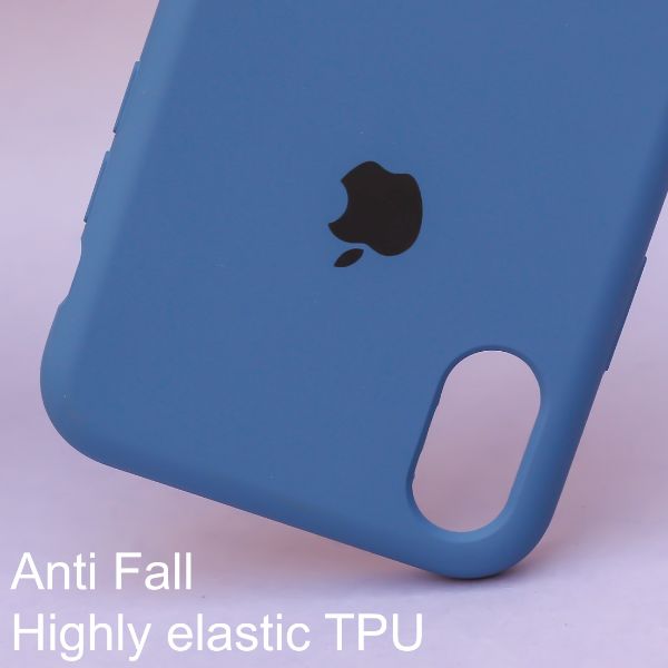 Blue Original Silicone case for Apple iphone X/Xs - The Hatke