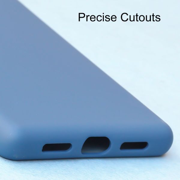 Blue Original Silicone case for Google Pixel 7A - The Hatke