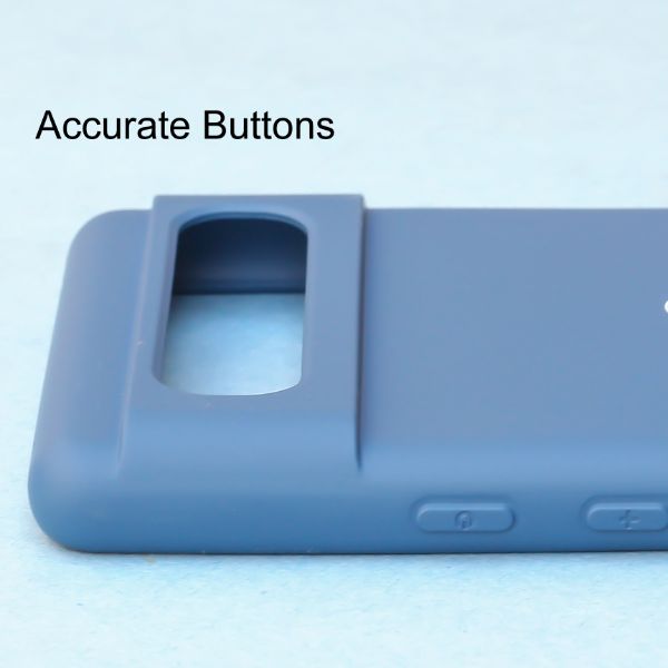 Blue Original Silicone case for Google Pixel 7A - The Hatke