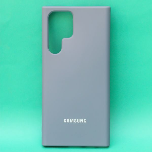 Blue Original Silicone case for Samsung S22 Ultra - The Hatke