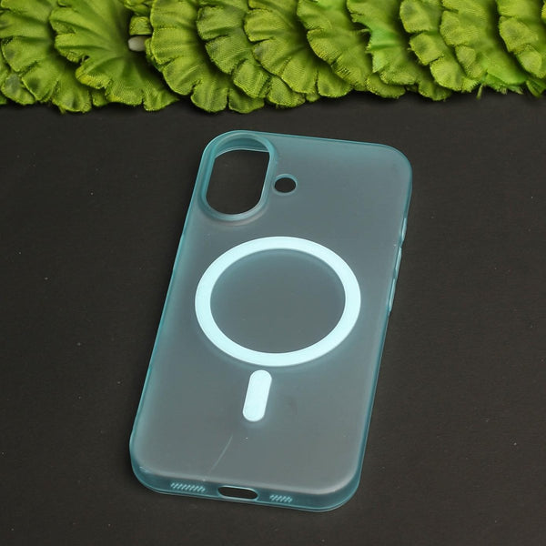 Blue Paper Matte Magsafe Case for Apple Iphone 16 Plus - The Hatke