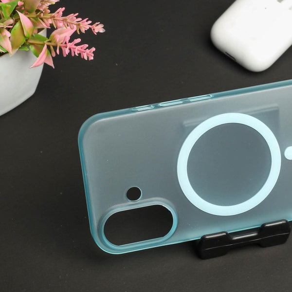Blue Paper Matte Magsafe Case for Apple Iphone 16 Plus - The Hatke