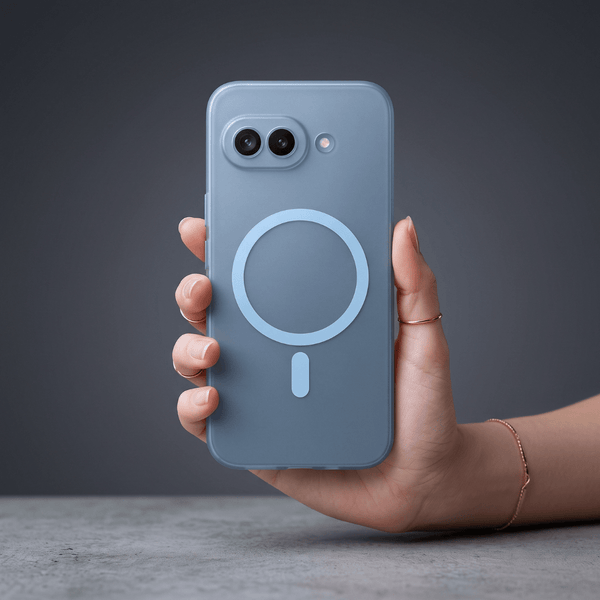 Blue Paper Matte Magsafe Case for Google Pixel 9a - The Hatke