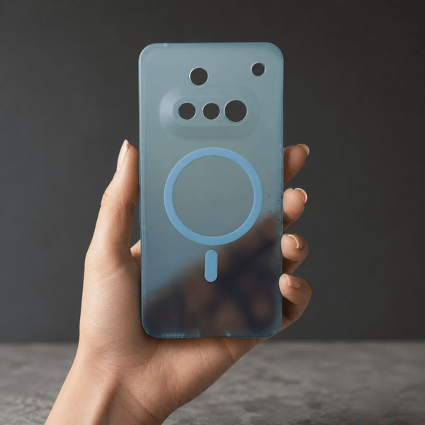 Blue Paper Matte Magsafe Case for Nothing Phone 3a - The Hatke