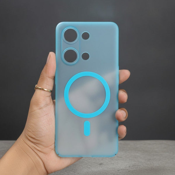 Blue Paper Matte Magsafe Case for Oneplus Nord 3 - The Hatke