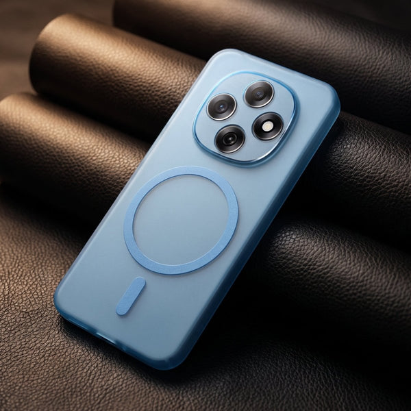 Blue Paper Matte Magsafe Case for Oppo F31 Pro - The Hatke
