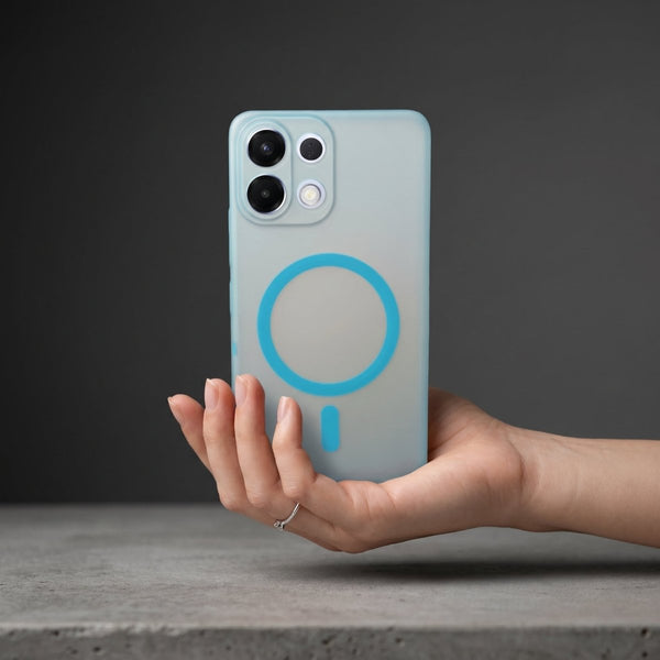 Blue Paper Matte Magsafe Case for Oppo K13 - The Hatke