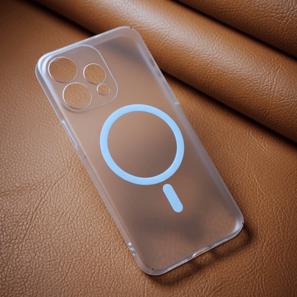 Blue Paper Matte Magsafe Case for Oppo Reno 15 - The Hatke