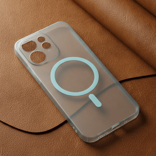 Blue Paper Matte Magsafe Case for Oppo Reno 15 Pro Mini - The Hatke
