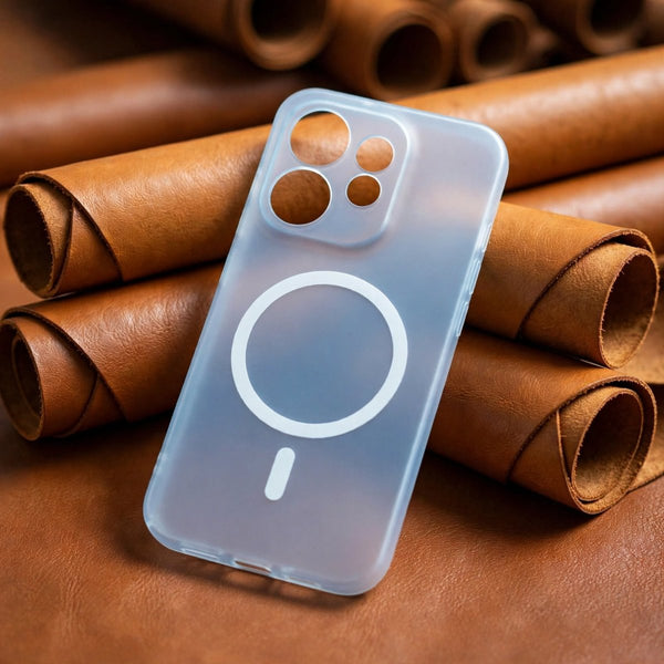 Blue Paper Matte Magsafe Case for Oppo Reno 16 - The Hatke