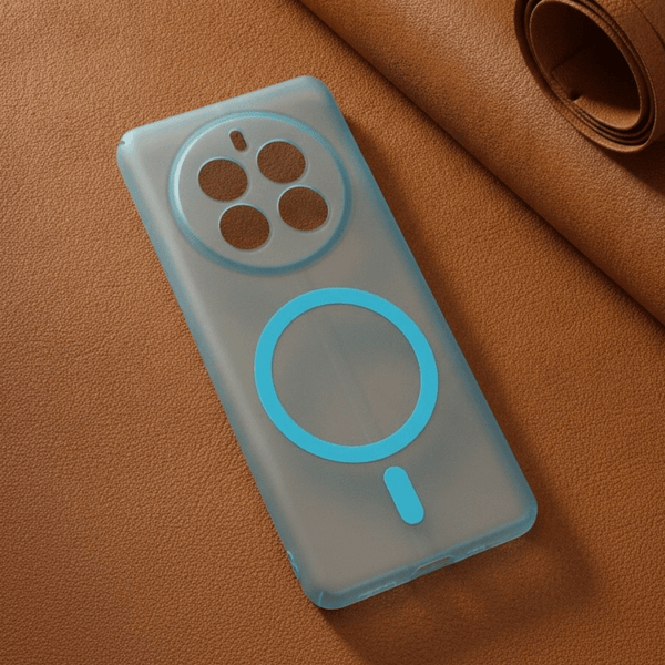 Blue Paper Matte Magsafe Case for Realme 12 pro Plus - The Hatke