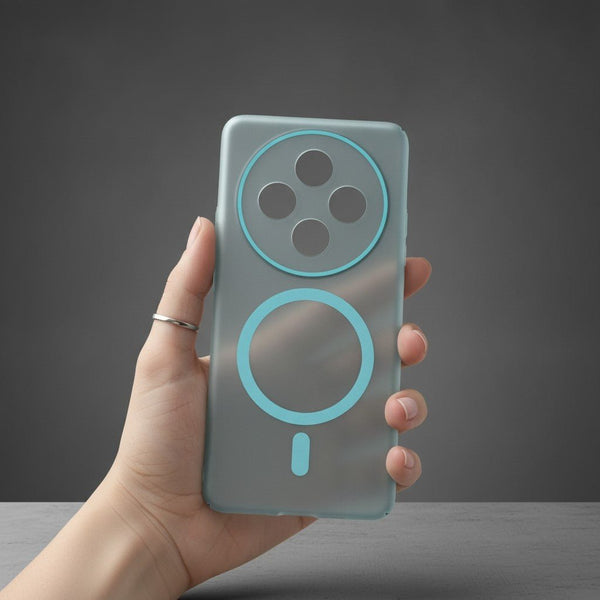 Blue Paper Matte Magsafe Case for Vivo T4 - The Hatke