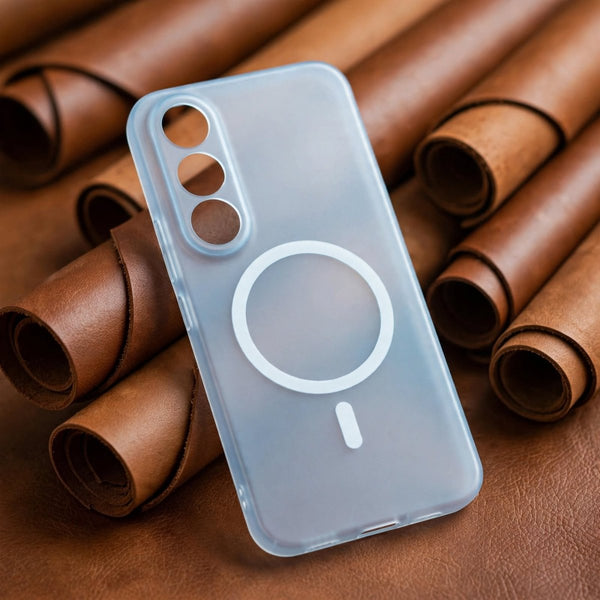 Blue Paper Matte Magsafe Case for Vivo V70 Fe - The Hatke