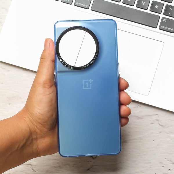 Blue Rgiem Slim Slicone Non-Yellowing Protective Case for Oneplus 11R - The Hatke