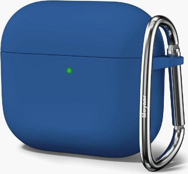 Blue Silicone Case For Apple Airpods 4 - The Hatke