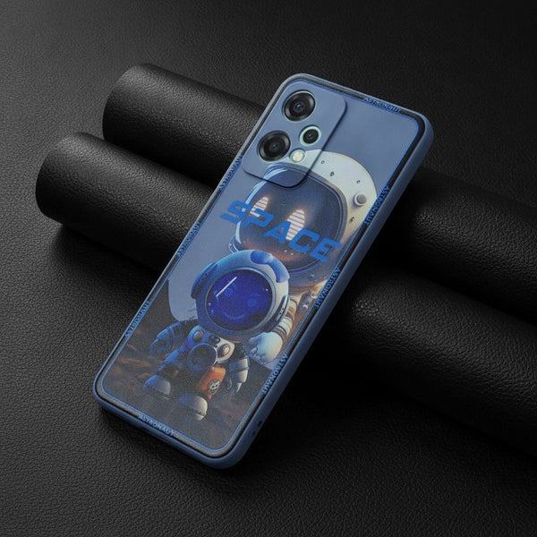 Blue SPACE Embossed Silicone case for Oneplus Nord Ce Lite - The Hatke