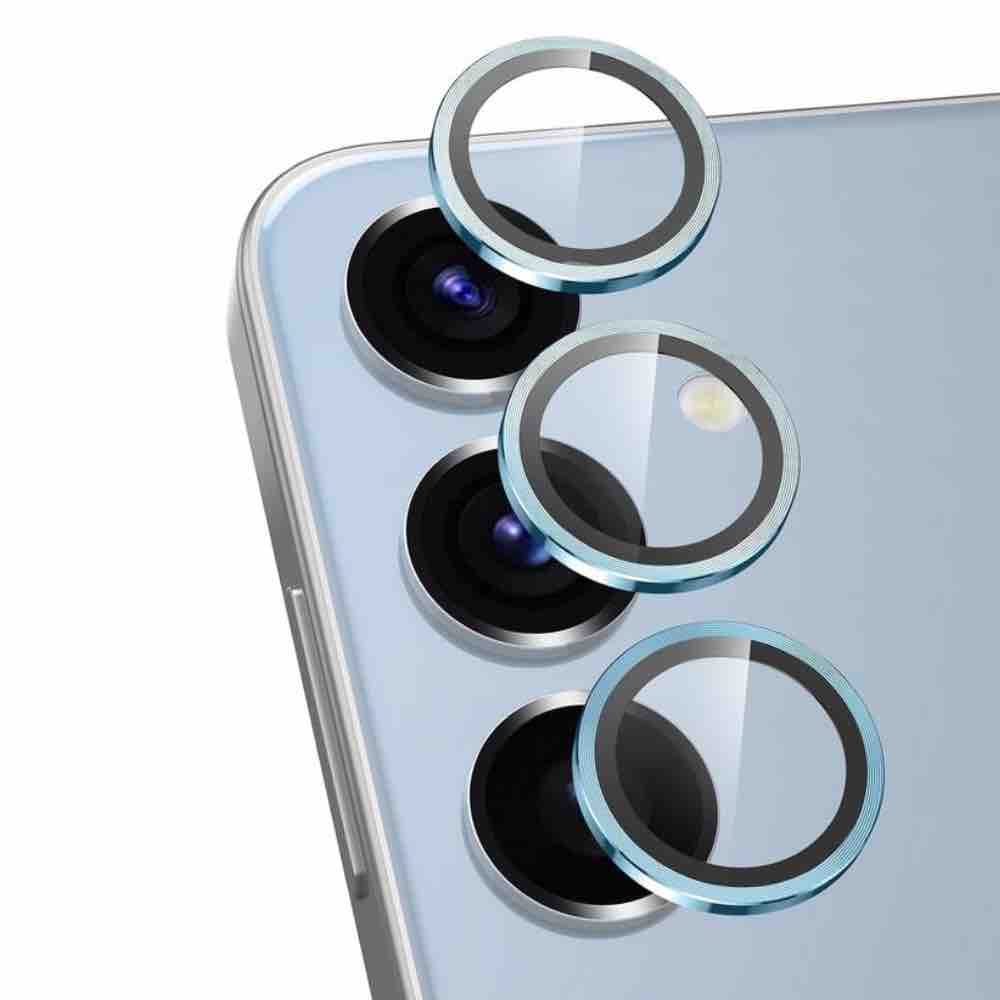 Sierra blue Metallic camera ring lens guard for Samsung S24 FE
