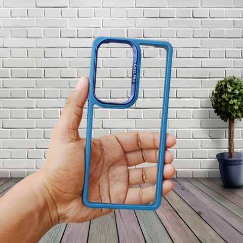 Dark Blue Lifted Transperant Case for Oppo Reno 10 5g