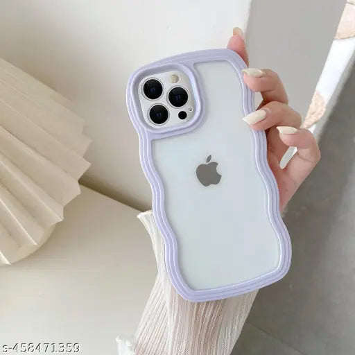 Purple Zig Zag Frame  Silicon Case for Apple Iphone 11 Pro Max