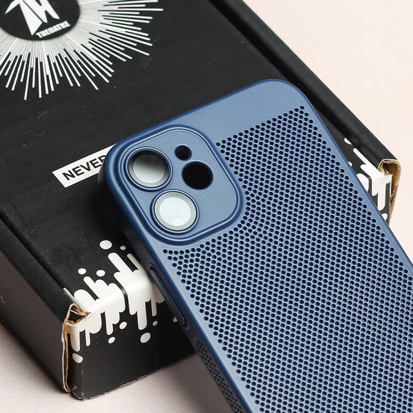 BREATHING DARK BLUE Silicone Case for Apple Iphone 11 - The Hatke
