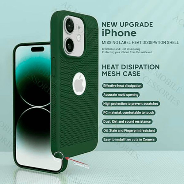 BREATHING DARK GREEN Silicone Case for Apple Iphone 11 - The Hatke