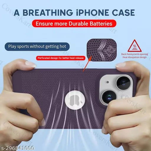 BREATHING DEEP PURPLE Silicone Case for Apple Iphone 14 Plus - The Hatke