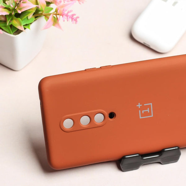 Brown Camera Original Silicone case for Oneplus 8 - The Hatke