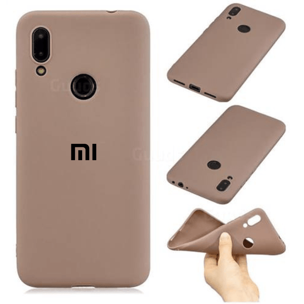 Brown Camera Original Silicone Case for Redmi Note 7 Pro - The Hatke