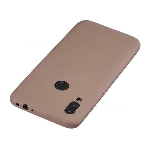 Brown Camera Original Silicone Case for Redmi Note 7 Pro - The Hatke