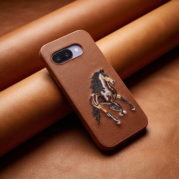Brown Leather Brown Horse OC Ornamented for Google Pixel 10a - The Hatke