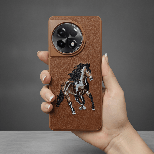 Brown Leather Brown Horse OC Ornamented for Oneplus 11r - The Hatke