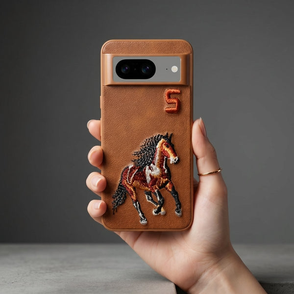Brown Leather Horse No. 5 OC Ornamented for Google Pixel 8 - The Hatke