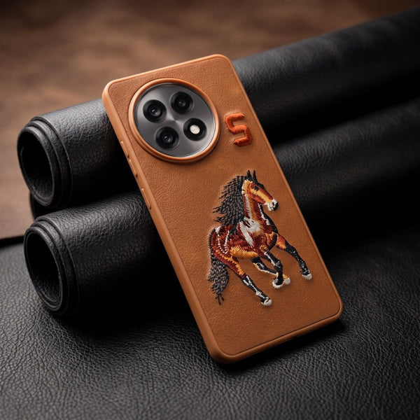Brown Leather Horse No. 5 OC Ornamented for Oneplus 13r - The Hatke