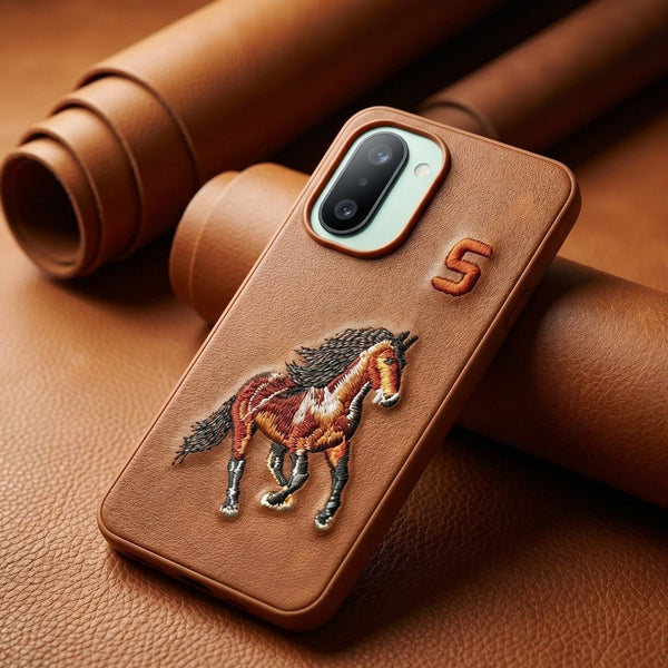 Brown Leather Horse No. 5 OC Ornamented for Oneplus 15r - The Hatke