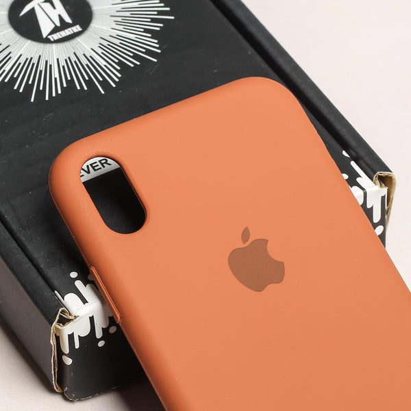 Brown Original Silicone case for Apple iphone XR - The Hatke