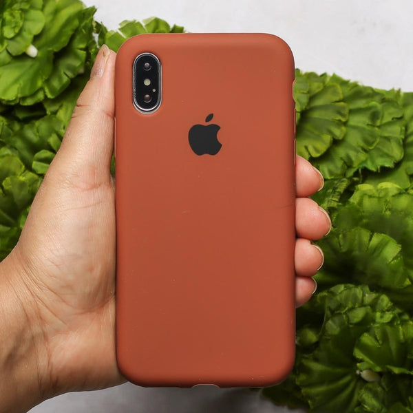 Brown Original Silicone case for Apple iphone Xs Max - The Hatke
