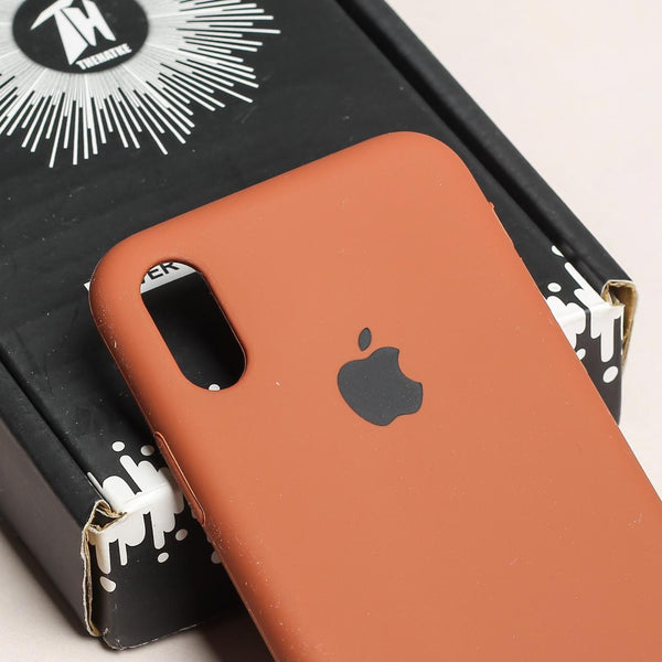 Brown Original Silicone case for Apple iphone Xs Max - The Hatke