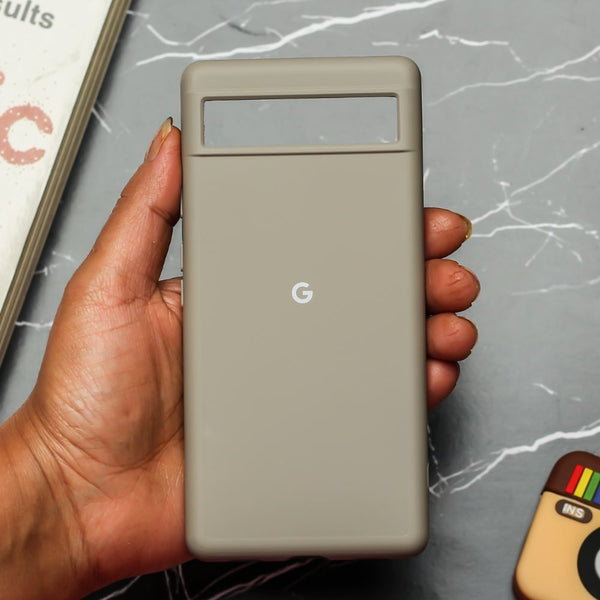 Brown Original Silicone case for Google Pixel 7 - The Hatke