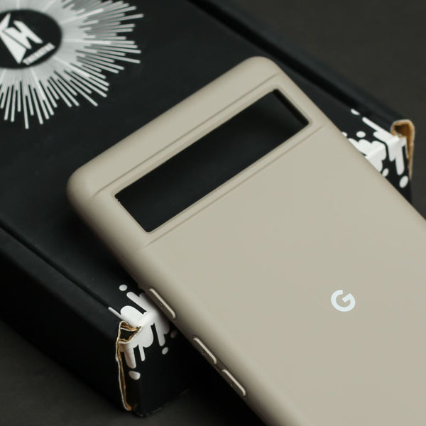 Brown Original Silicone case for Google Pixel 7 - The Hatke
