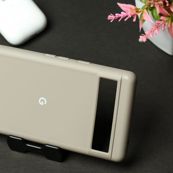 Brown Original Silicone case for Google Pixel 7A - The Hatke
