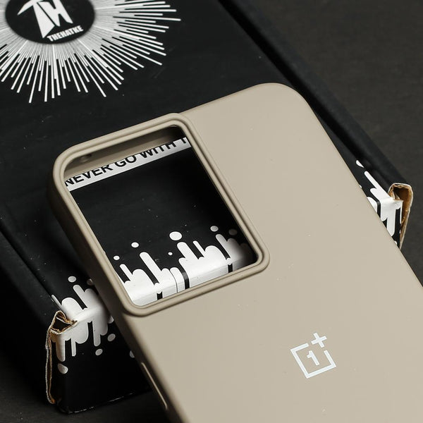 Brown Original Silicone case for Oneplus 10R - The Hatke