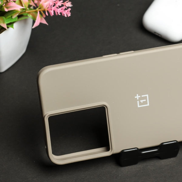 Brown Original Silicone case for Oneplus 10R - The Hatke