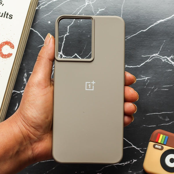 Brown Original Silicone case for Oneplus 10R - The Hatke
