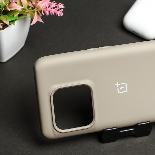 Brown Original Silicone case for Oneplus 10T - The Hatke