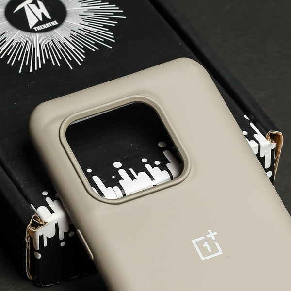 Brown Original Silicone case for Oneplus 10T - The Hatke